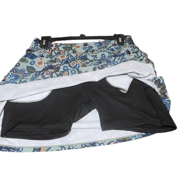 MOTEEPI Golf Skort Knee Length Pickleball Tennis Gypsophila Green XL Activewear - Picture 11 of 12